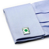 Green Lantern Symbol Cufflinks-Cufflinks-Cufflinks, Inc.-Top Notch Gift Shop