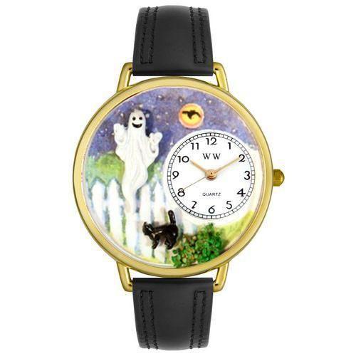 Halloween Ghost Watch in Gold (Large)-Watch-Whimsical Gifts-Top Notch Gift Shop