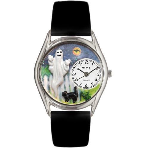 Halloween Ghost Watch Small Silver Style-Watch-Whimsical Gifts-Top Notch Gift Shop