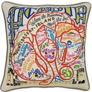 Acadia National Park Embroidered CatStudio Pillow-Pillow-CatStudio-Top Notch Gift Shop