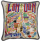 London Hand Embroidered CatStudio Pillow-Pillow-CatStudio-Top Notch Gift Shop