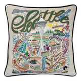 Seattle Embroidered CatStudio Pillow-Pillow-CatStudio-Top Notch Gift Shop