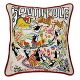 South Pole Embroidered CatStudio Pillow-Pillow-CatStudio-Top Notch Gift Shop