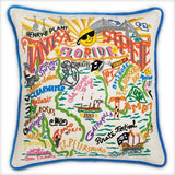 Tampa-St. Pete Embroidered CatStudio Pillow-Pillow-CatStudio-Top Notch Gift Shop