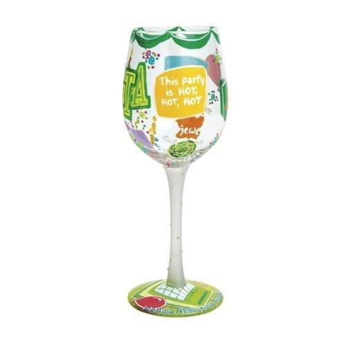 Happy August Wine Glass by Lolita®-Wine Glass-Designs by Lolita® (Enesco)-Top Notch Gift Shop