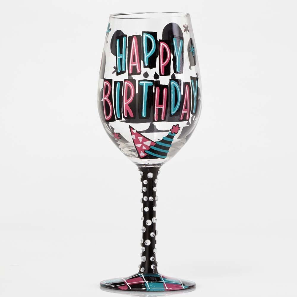 Happy Day Wine Glass by Lolita®-Wine Glass-Designs by Lolita® (Enesco)-Top Notch Gift Shop