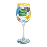 Happy March Wine Glass by Lolita®-Wine Glass-Designs by Lolita® (Enesco)-Top Notch Gift Shop