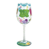 Happy May Wine Glass by Lolita®-Wine Glass-Designs by Lolita® (Enesco)-Top Notch Gift Shop