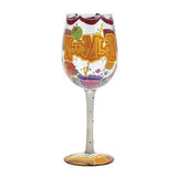 Happy November Wine Glass by Lolita®-Wine Glass-Designs by Lolita® (Enesco)-Top Notch Gift Shop