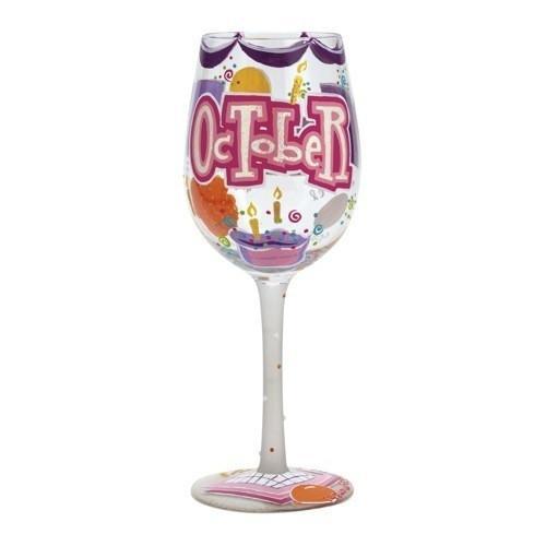 Happy October Wine Glass by Lolita®-Wine Glass-Designs by Lolita® (Enesco)-Top Notch Gift Shop