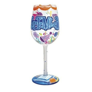 Happy September Wine Glass by Lolita®-Wine Glass-Designs by Lolita® (Enesco)-Top Notch Gift Shop