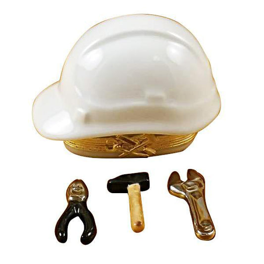 Hard Hat With Tools Limoges Box by Rochard™-Limoges Box-Rochard-Top Notch Gift Shop