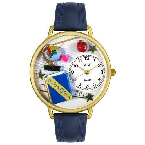 History Teacher Watch in Gold (Large)-Watch-Whimsical Gifts-Top Notch Gift Shop