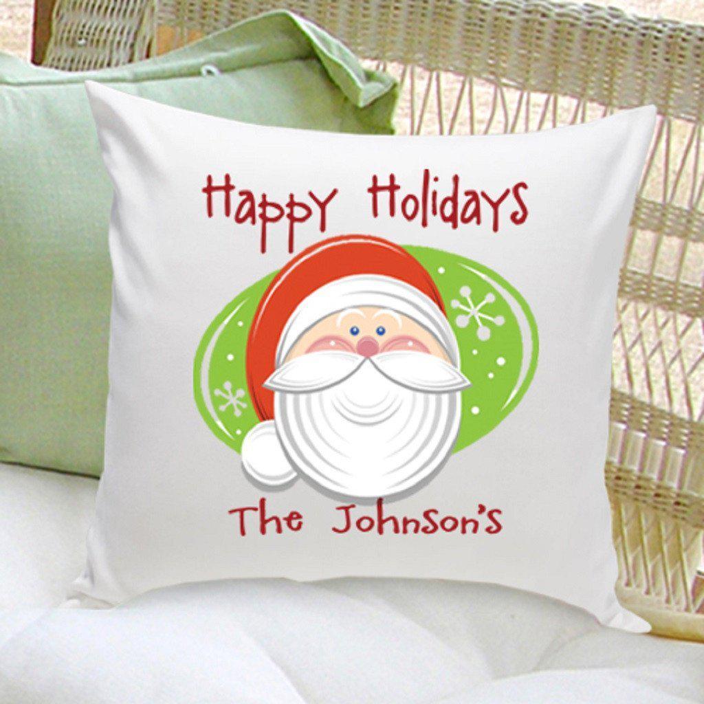 Santa Personalized Holiday Throw Pillow-Pillow-JDS Marketing-Top Notch Gift Shop