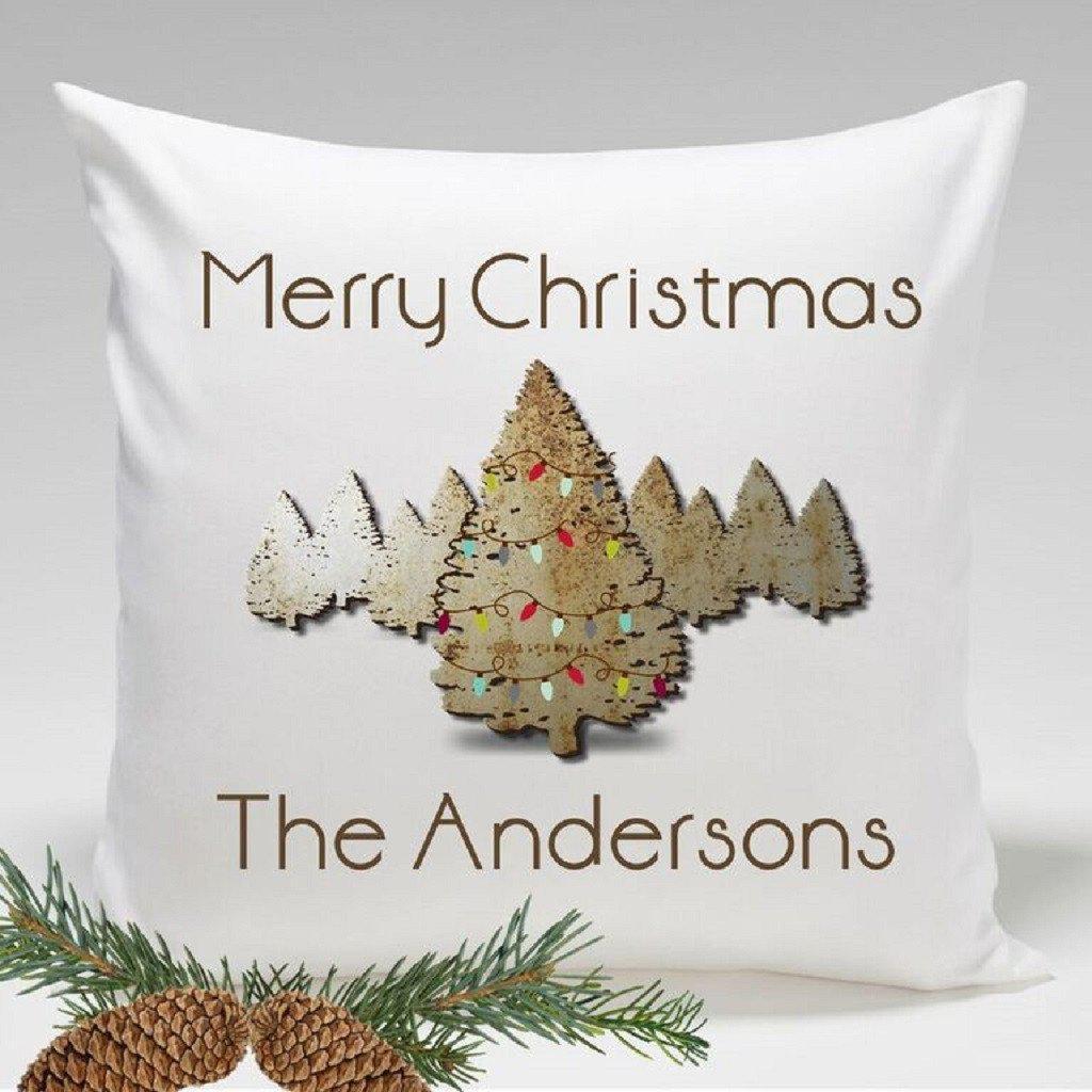 Spruce Personalized Holiday Throw Pillow-Pillow-JDS Marketing-Top Notch Gift Shop