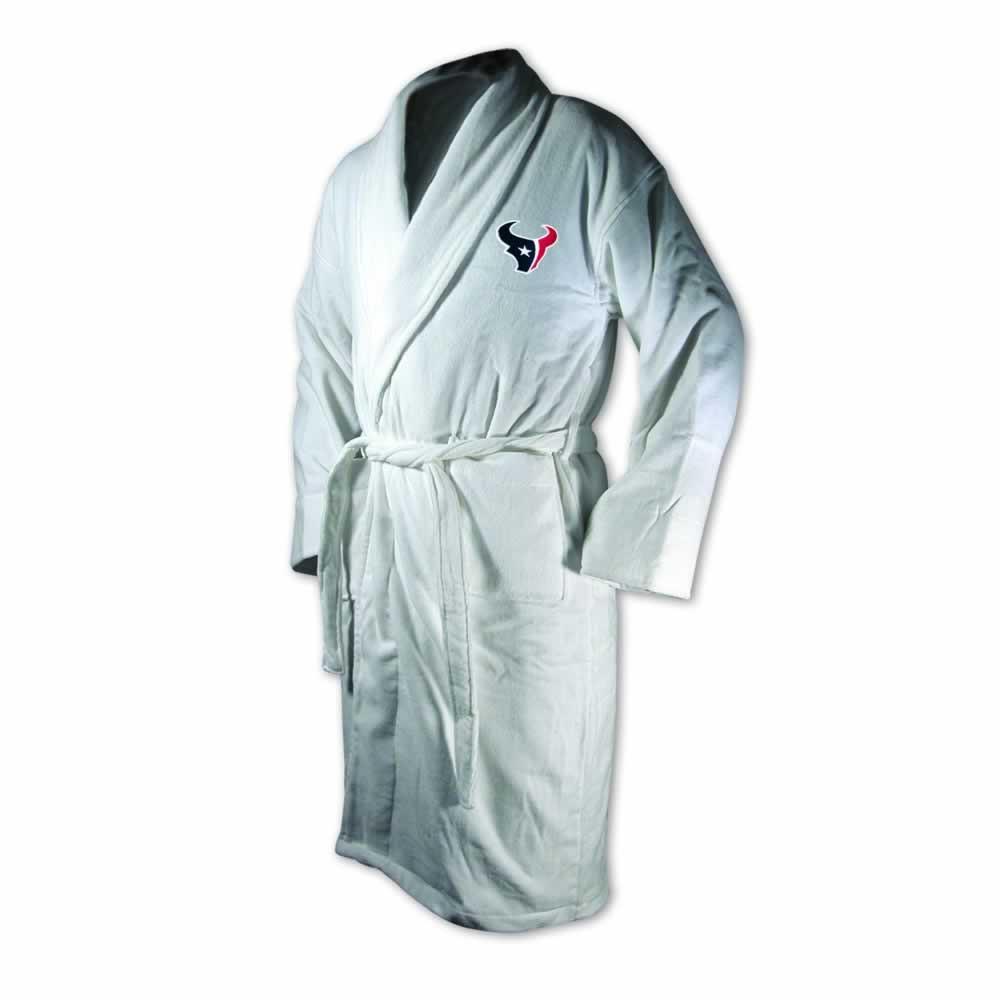 Houston Texans White Terrycloth Bathrobe-Bathrobe-Wincraft-Top Notch Gift Shop