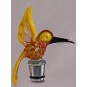 Hummingbird Wine Bottle Stopper - Handblown Glass-Bottle Stopper-Yurana Design-Top Notch Gift Shop