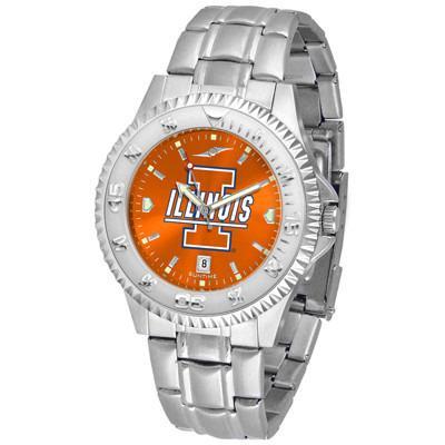 Illinois Fighting Illini Competitor AnoChrome - Steel Band Watch-Watch-Suntime-Top Notch Gift Shop