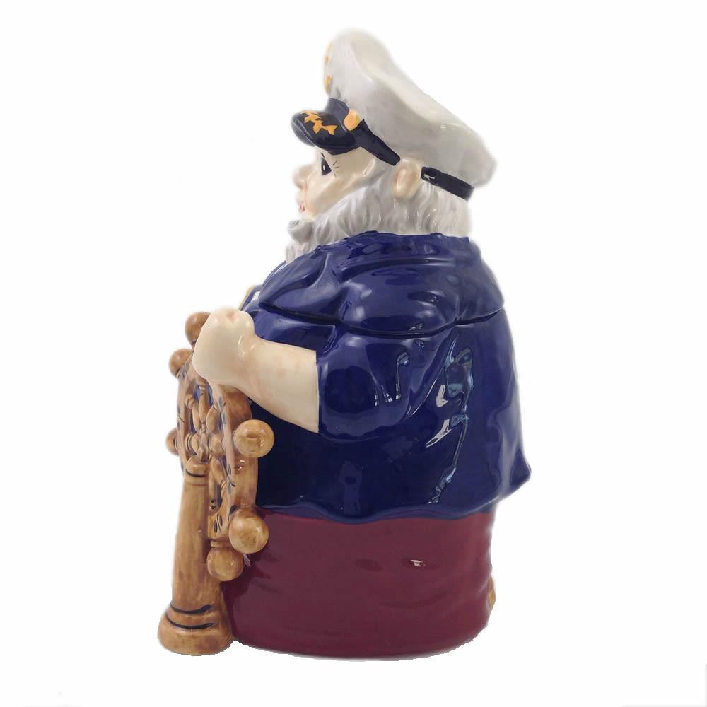 Ceramic Handpainted Captain Cookie Jar-Cookie Jar-Beachcombers-Top Notch Gift Shop