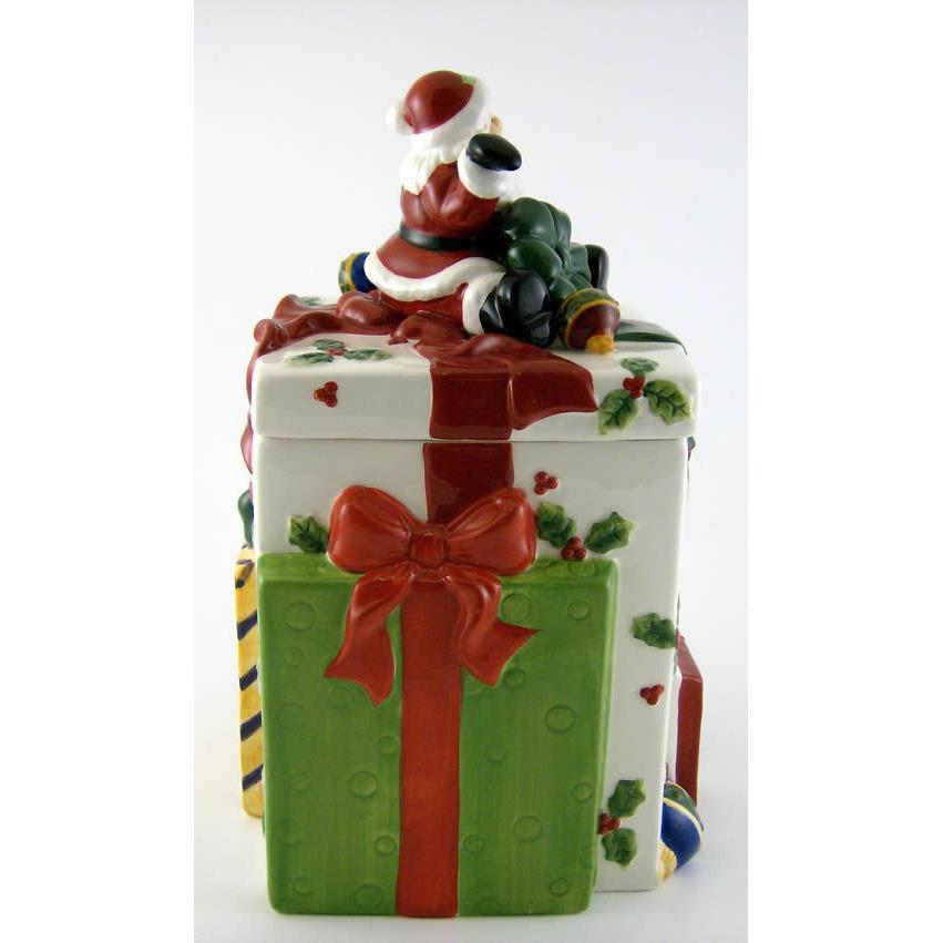 Santa Gift-Pack Christmas Ceramic Cookie Jar-Cookie Jar-Cosmos Gifts-Top Notch Gift Shop