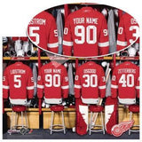 Calgary Flames Personalized Locker Room Print with Matted Frame-Print-JDS Marketing-Top Notch Gift Shop