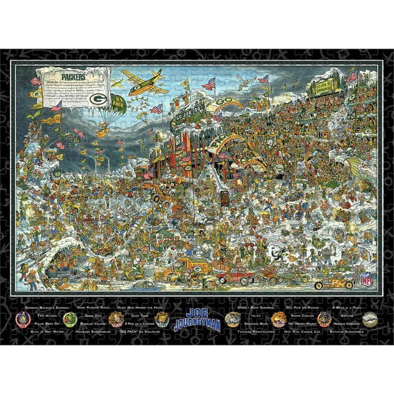 Green Bay Packers Joe Journeyman Puzzle-Puzzle-IDNA Brands-Top Notch Gift Shop