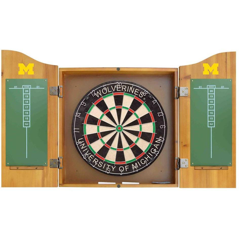 University Of Michigan Dart Cabinet-Dart Board-Imperial International-Top Notch Gift Shop