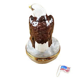 Bald Eagle With American Flag Limoges Box by Rochard™-Limoges Box-Rochard-Top Notch Gift Shop