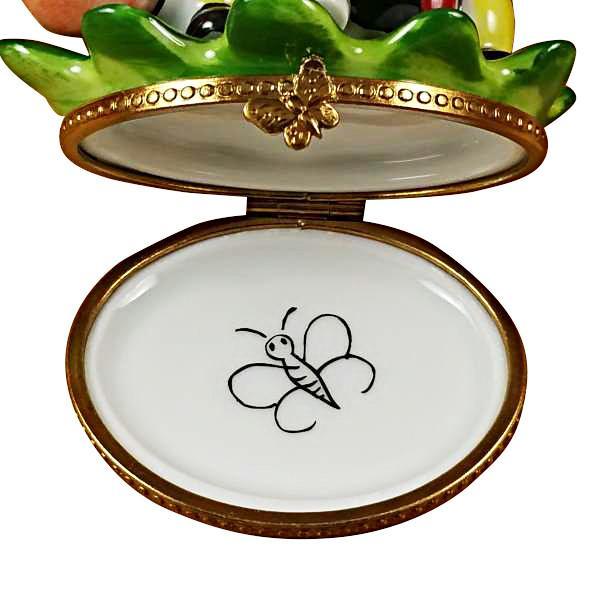 Caterpillar On Leaf Limoges Box by Rochard™-Limoges Box-Rochard-Top Notch Gift Shop