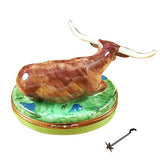 Lazy Longhorn With Star Branding Iron Limoges Box by Rochard™-Limoges Box-Rochard-Top Notch Gift Shop