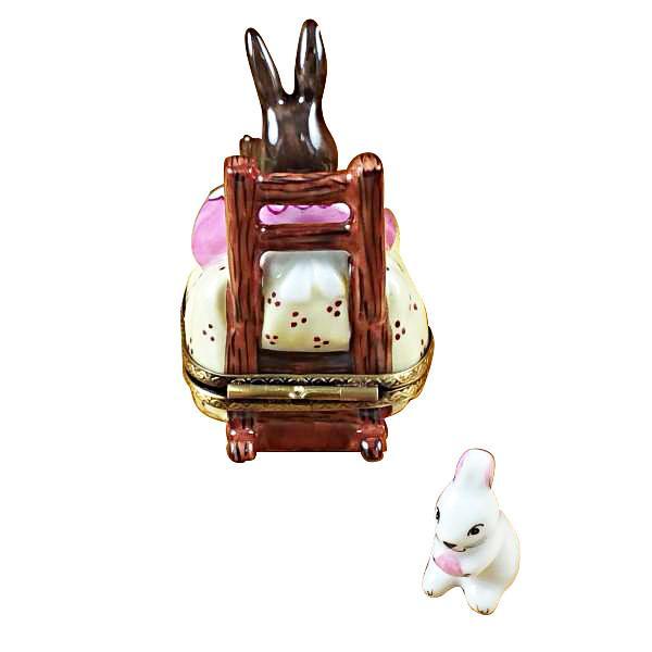 Mother Rabbit Rocking W/Baby Limoges Box by Rochard™-Limoges Box-Rochard-Top Notch Gift Shop