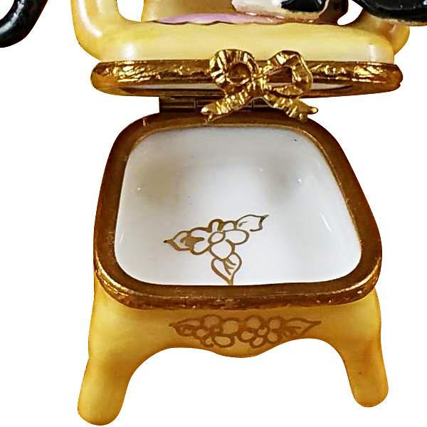 Pink Armchair W/Two Cats Limoges Box by Rochard™-Limoges Box-Rochard-Top Notch Gift Shop