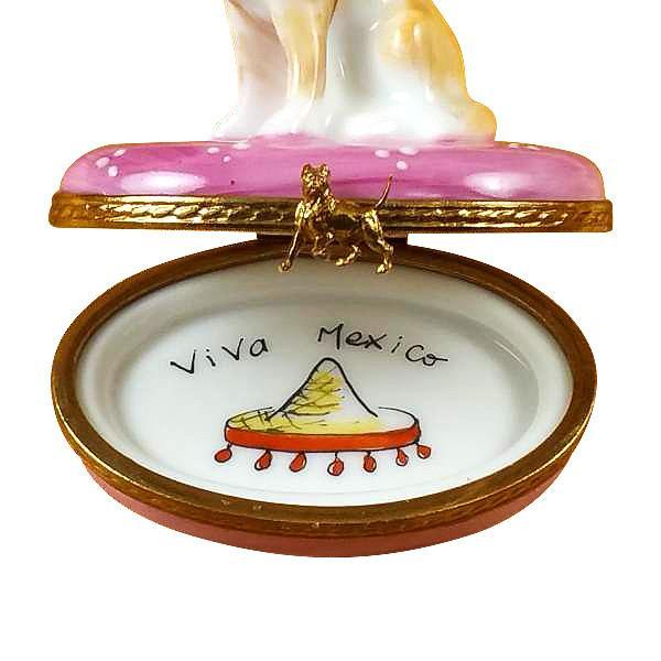 Chihuahua On Pink Base Limoges Box by Rochard™-Limoges Box-Rochard-Top Notch Gift Shop