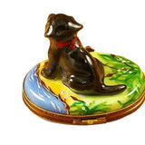 Black Labrador Limoges Box by Rochard™-Limoges Box-Rochard-Top Notch Gift Shop