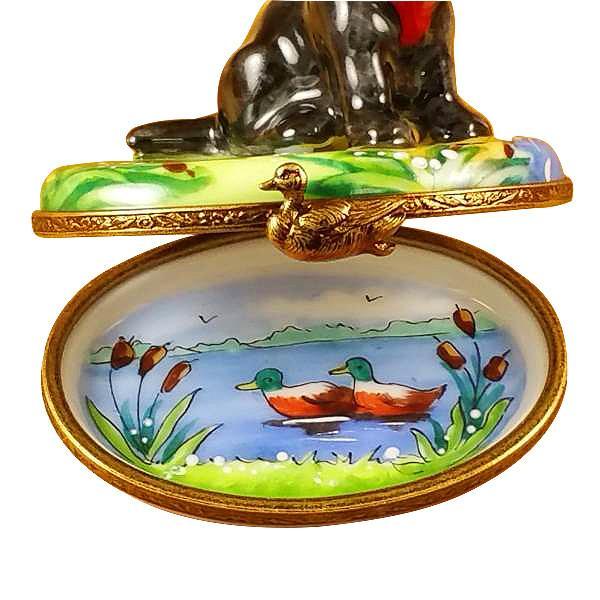 Black Labrador Limoges Box by Rochard™-Limoges Box-Rochard-Top Notch Gift Shop