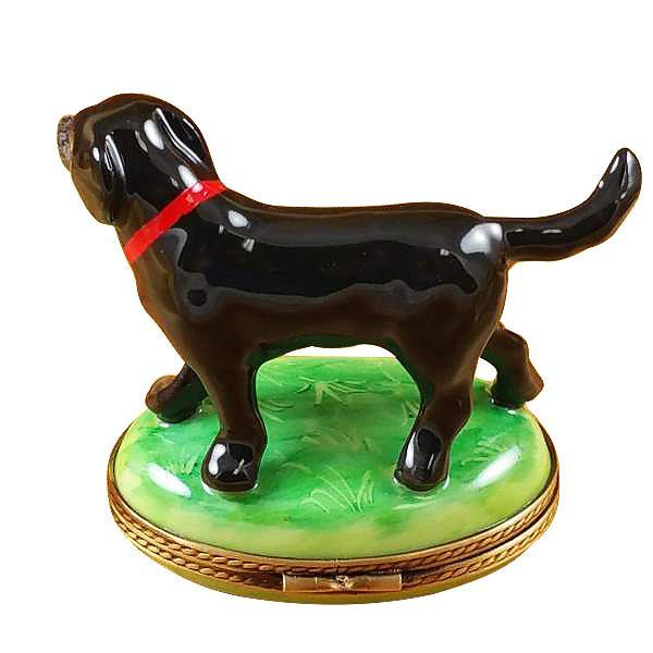 Standing Black Labrador Limoges Box by Rochard™-Limoges Box-Rochard-Top Notch Gift Shop