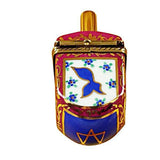 Dreidel Blue/Maroon Limoges Box by Rochard™-Limoges Box-Rochard-Top Notch Gift Shop