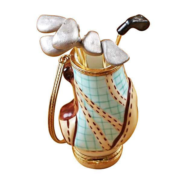 Golf Bag With 6 Clubs Limoges Box by Rochard™-Limoges Box-Rochard-Top Notch Gift Shop