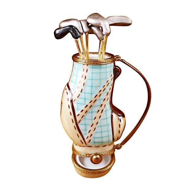 Golf Bag With 6 Clubs Limoges Box by Rochard™-Limoges Box-Rochard-Top Notch Gift Shop