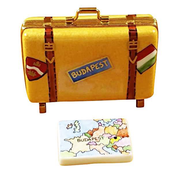 Budapest Suitcase Limoges Box by Rochard™-Limoges Box-Rochard-Top Notch Gift Shop