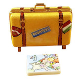 Budapest Suitcase Limoges Box by Rochard™-Limoges Box-Rochard-Top Notch Gift Shop