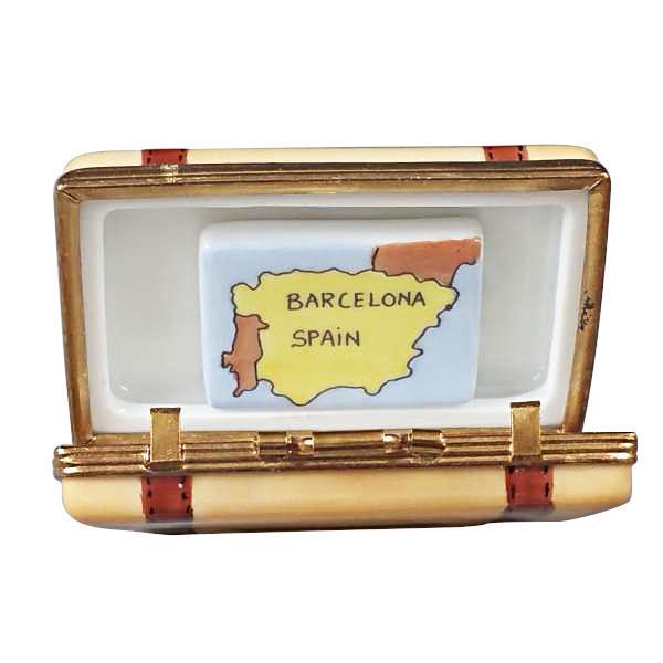 Barcelona Suitcase Limoges Box by Rochard™-Limoges Box-Rochard-Top Notch Gift Shop