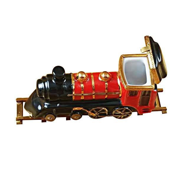 Locomotive/Train On Brass Track Limoges Box by Rochard™-Limoges Box-Rochard-Top Notch Gift Shop