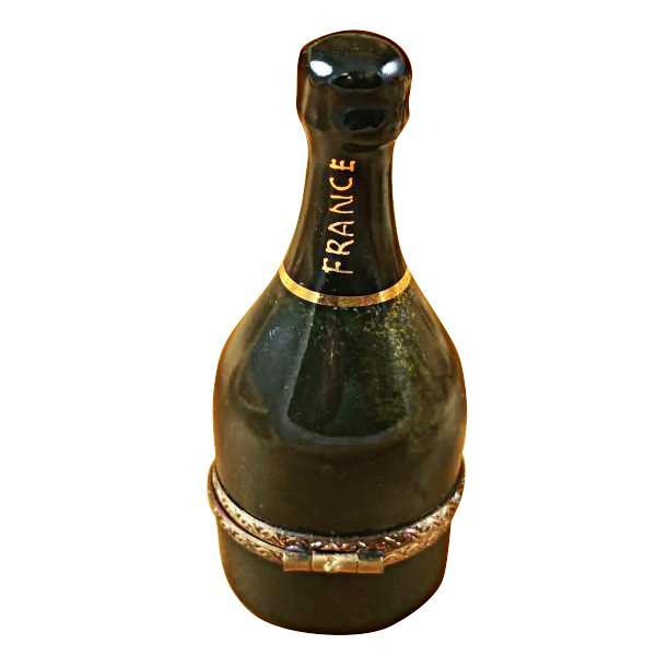 Green Champagne Bottle Limoges Box by Rochard™-Limoges Box-Rochard-Top Notch Gift Shop