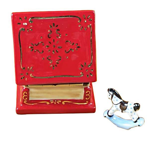 Christmas Toy Chest With Rocking Horse Limoges Box by Rochard™-Limoges Box-Rochard-Top Notch Gift Shop