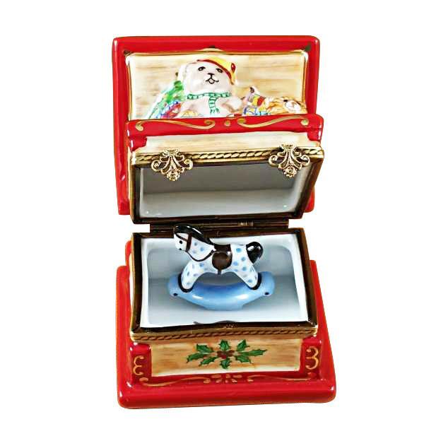 Christmas Toy Chest With Rocking Horse Limoges Box by Rochard™-Limoges Box-Rochard-Top Notch Gift Shop