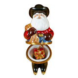 Santa With Cowboy Hat, Boots, Rope Limoges Box by Rochard™-Limoges Box-Rochard-Top Notch Gift Shop