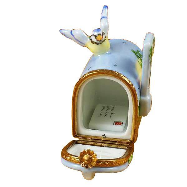 Mailbox With Landscape And Removable Letter Limoges Box by Rochard™-Limoges Box-Rochard-Top Notch Gift Shop