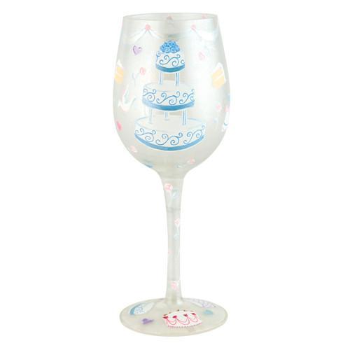 Wedding Cake Wine Glass by Lolita®-Wine Glass-Designs by Lolita® (Enesco)-Top Notch Gift Shop