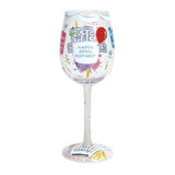 Happy April Wine Glass by Lolita®-Wine Glass-Designs by Lolita® (Enesco)-Top Notch Gift Shop